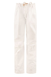 High-rise Cotton Trousers